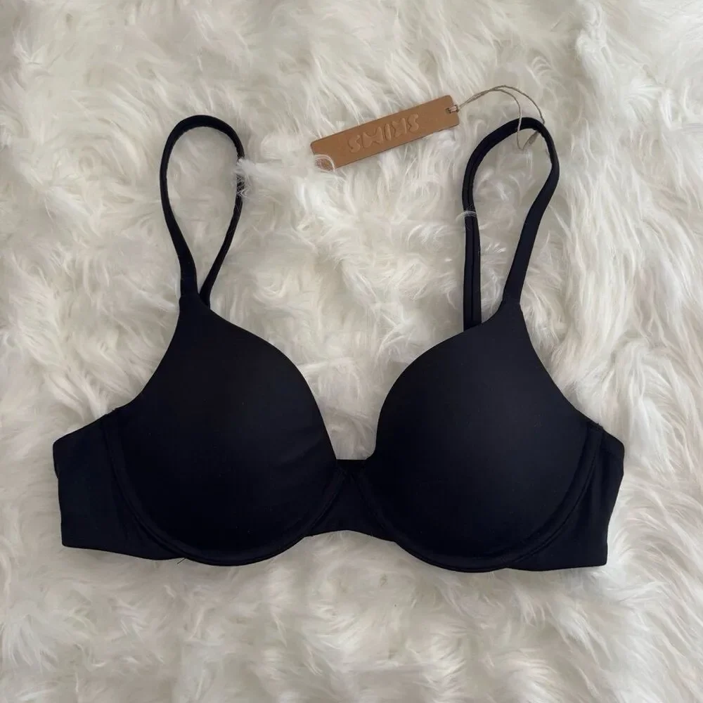 Skims Fits Everybody T-shirt Bra Onyx Size 32B BR-TSH-2023 - Picture 2 of 7